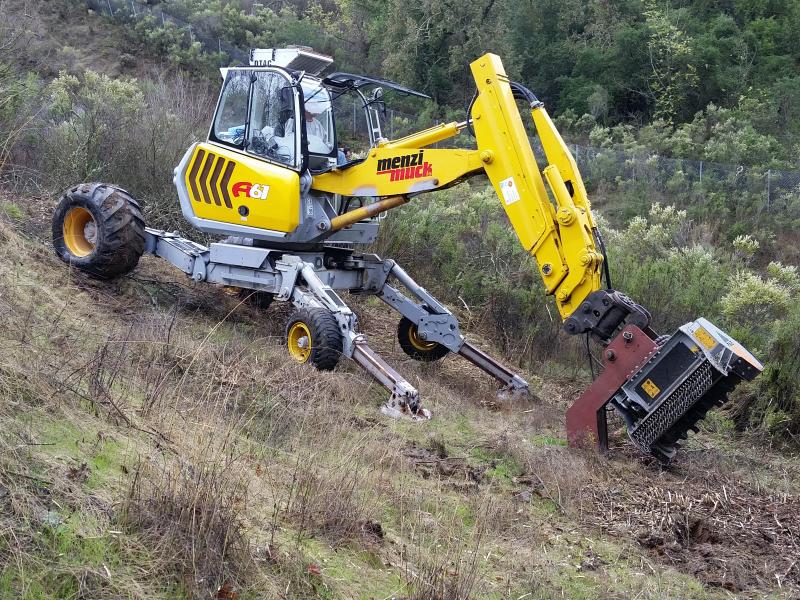 Menzi Muck with Brush Cutter